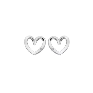 Stříbrné náušnice Hot Diamonds Heart DE845