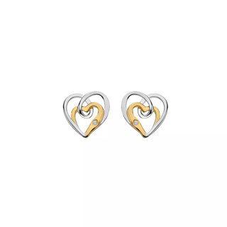 Stříbrné náušnice Hot Diamonds Heart DE847