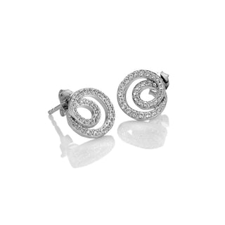 Stříbrné náušnice Hot Diamonds Shimmer DE873