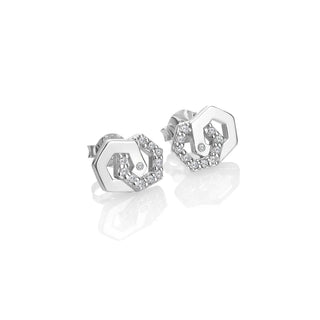 Stříbrné náušnice Hot Diamonds Hexagon DE876