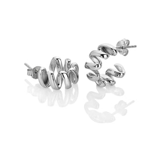 Stříbrné náušnice Hot Diamonds Twist DE881