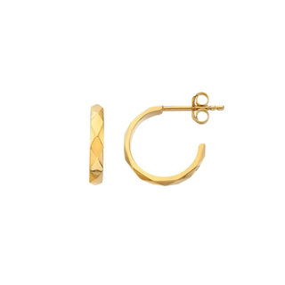 Pozlacené stříbrné náušnice Hot Diamonds X Golden Edit Harlequin DE883