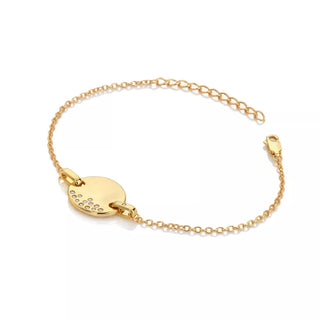 Stříbrný pozlacený náramek Hot Diamonds x Jac Jossa Soul DL695