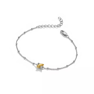 Pozlacený stříbrný náramek Hot Diamonds Coupled DL716