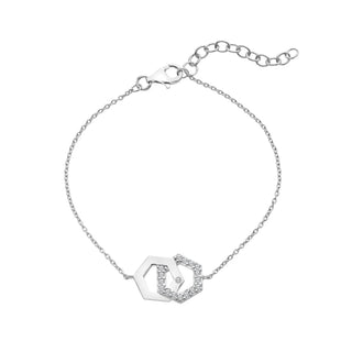 Stříbrný náramek Hot Diamonds Hexagon DL719