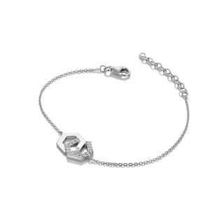 Stříbrný náramek Hot Diamonds Hexagon DL719