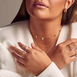 Stříbrný pozlacený náhrdelník Hot Diamonds x Jac Jossa Soul DN148
