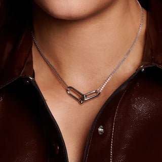 Stříbrný náhrdelník Hot Diamonds Linked DN209