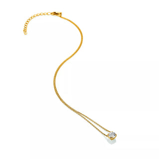 Pozlacený stříbrný náhrdelník Hot Diamonds X Gemstones DN214