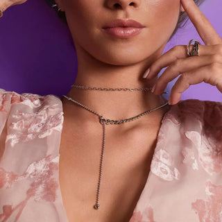 Stříbrný náhrdelník Hot Diamonds Linked DN217