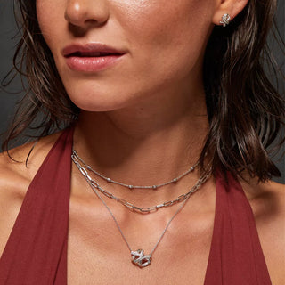 Stříbrný náhrdelník Hot Diamonds Aurora DN224