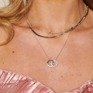 Stříbrný náhrdelník Hot Diamonds Hexagon DN230