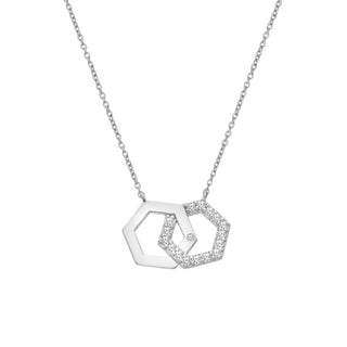 Stříbrný náhrdelník Hot Diamonds Hexagon DN230