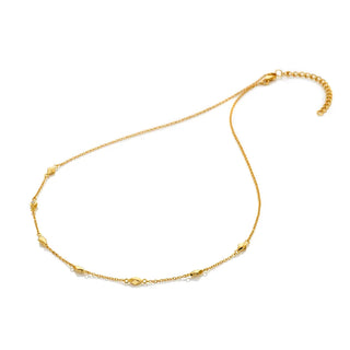 Pozlacený stříbrný náhrdelník Hot Diamonds X Golden Edit Harlequin DN236