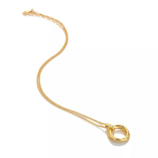 Stříbrný pozlacený náhrdelník Hot Diamonds x Jac Jossa Soul DP1022