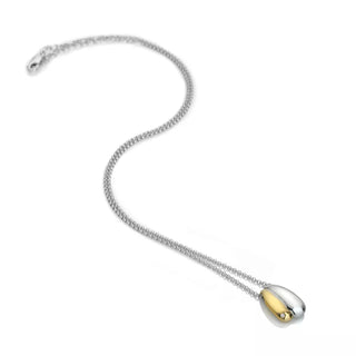 Pozlacený stříbrný náhrdelník Hot Diamonds Droplet DP1095