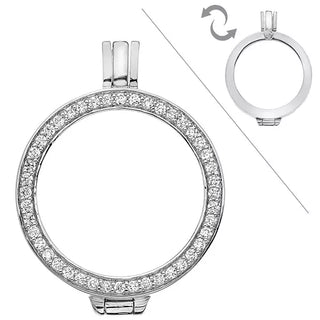 Stříbrný přívěsek Hot Diamonds Emozioni Reversible Coin Keeper