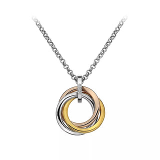 Stříbrný přívěsek Hot Diamonds Trio Calm Rose Gold