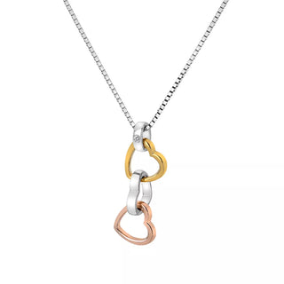 Náhrdelník Hot Diamonds Trio Triple Heart RG DP836