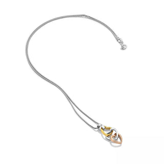 Náhrdelník Hot Diamonds Trio Triple Heart RG DP836