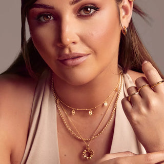 Stříbrný pozlacený náhrdelník Hot Diamonds x Jac Jossa Hope DP841