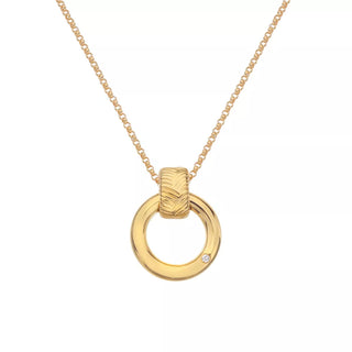Stříbrný pozlacený náhrdelník Hot Diamonds x Jac Jossa Hope DP847