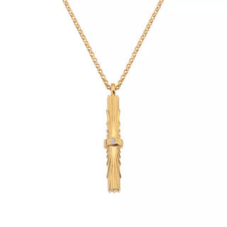 Stříbrný pozlacený náhrdelník Hot Diamonds x Jac Jossa Hope DP849