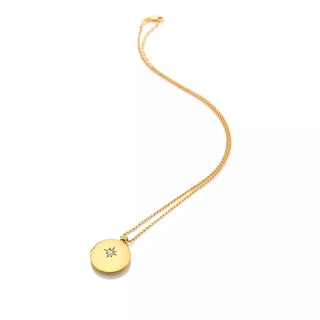 Pozlacený náhrdelník Hot Diamonds X Gemstones Locket DP933