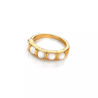 Pozlacený prsten Hot Diamonds X Gemstones Square DR264