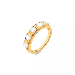 Pozlacený prsten Hot Diamonds X Gemstones Square DR264
