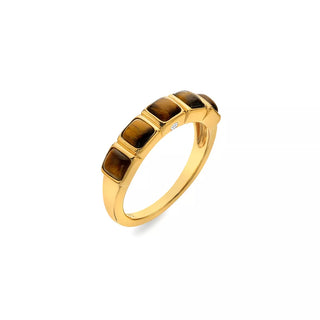 Pozlacený prsten Hot Diamonds X Gemstones Square DR266