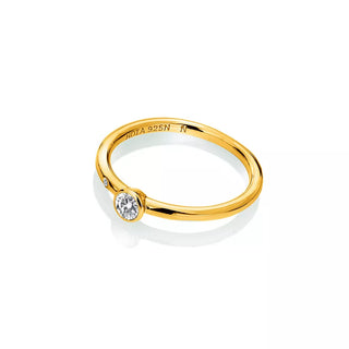 Pozlacený prsten Hot Diamonds X Gemstones DR293