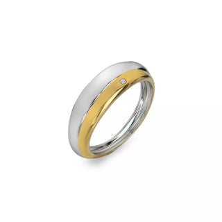 Pozlacený stříbrný prsten Hot Diamonds Droplet DR312