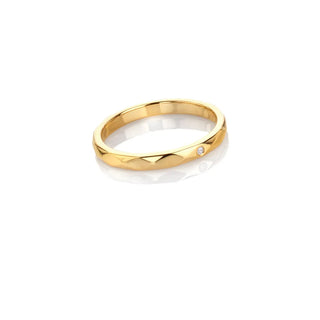 Pozlacený stříbrný prsten Hot Diamonds X Golden Edit Harlequin DR322
