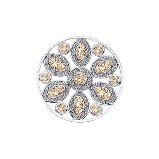 Přívěsek Hot Diamonds Emozioni Girasole Champagne Coin