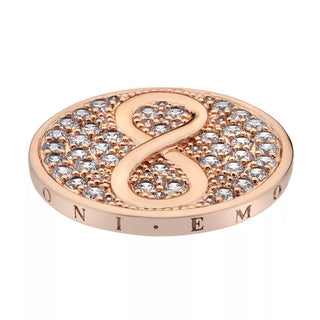 Přívěsek Hot Diamonds Emozioni Infinity Rose Gold Coin