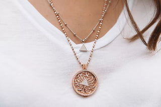 Stříbrný řetízek Hot Diamonds Emozioni Bead Silver Rose 61