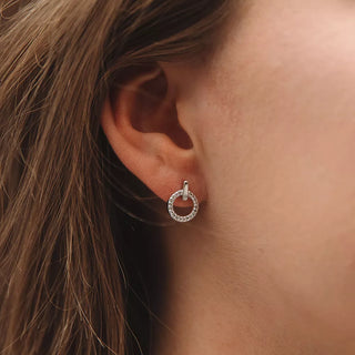 Stříbrné náušnice Hot Diamonds Flora DE580