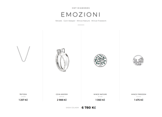 Emozioni Set — řetízek, Coin Keeper a dvě mince