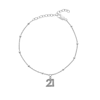 Stříbrný náramek Hot Diamonds Silver Whisper 21st SWB002
