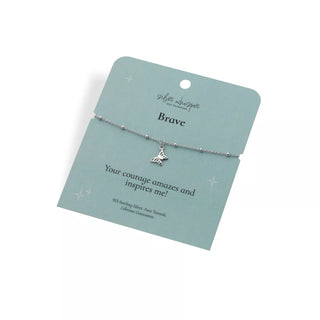 Stříbrný náramek Hot Diamonds Silver Whisper Brave SWB003