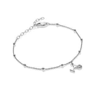 Stříbrný náramek Hot Diamonds Silver Whisper Happy Birthday SWB004