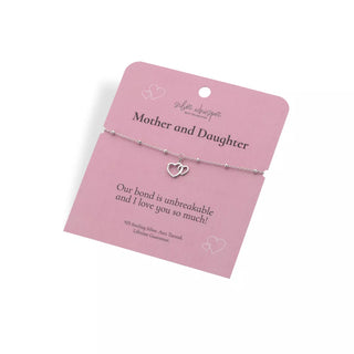 Stříbrný náramek Hot Diamonds Silver Whisper Mother and Daughter SWB005