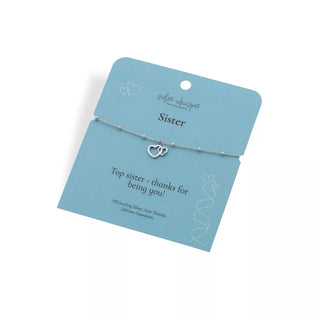 Stříbrný náramek Hot Diamonds Silver Whisper Sister SWB006