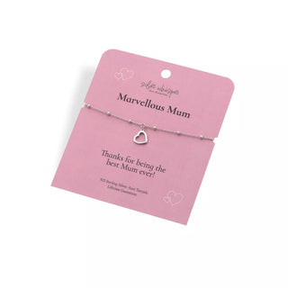 Stříbrný náramek Hot Diamonds Silver Whisper Marvellous Mum SWB012