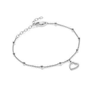 Stříbrný náramek Hot Diamonds Silver Whisper Love SWB014