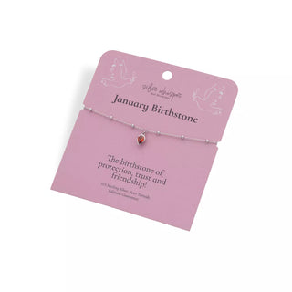 Stříbrný náramek Hot Diamonds Silver Whisper January SWB025