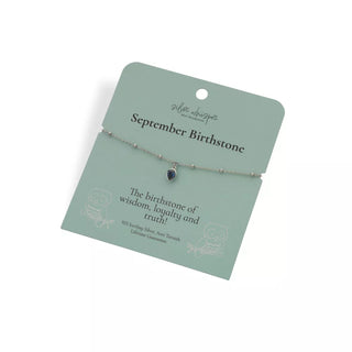 Stříbrný náramek Hot Diamonds Silver Whisper September SWB033