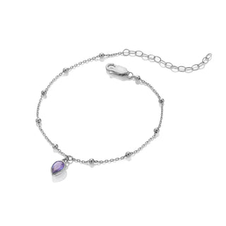 Stříbrný náramek Hot Diamonds Silver Whisper September SWB033