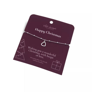 Stříbrný náramek Hot Diamonds Silver Whisper Happy Christmas SWB062